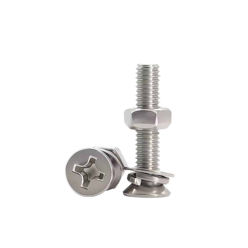 宏瑞泰 不锈钢沉头螺丝带母平弹 M6*60 套高清大图