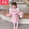 可莉允女童拜年服棉服女宝宝冬装加绒唐装羽绒棉衣儿童中国风过年新年装