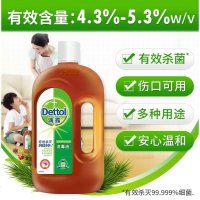 滴露消毒液家用杀菌衣物除螨洗衣机室内玩具除菌液消毒水1.8L*2