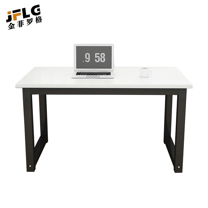 苏宁 金菲罗格 办公家具 钢架书桌简约台式办公电脑桌颜色备注高清大图