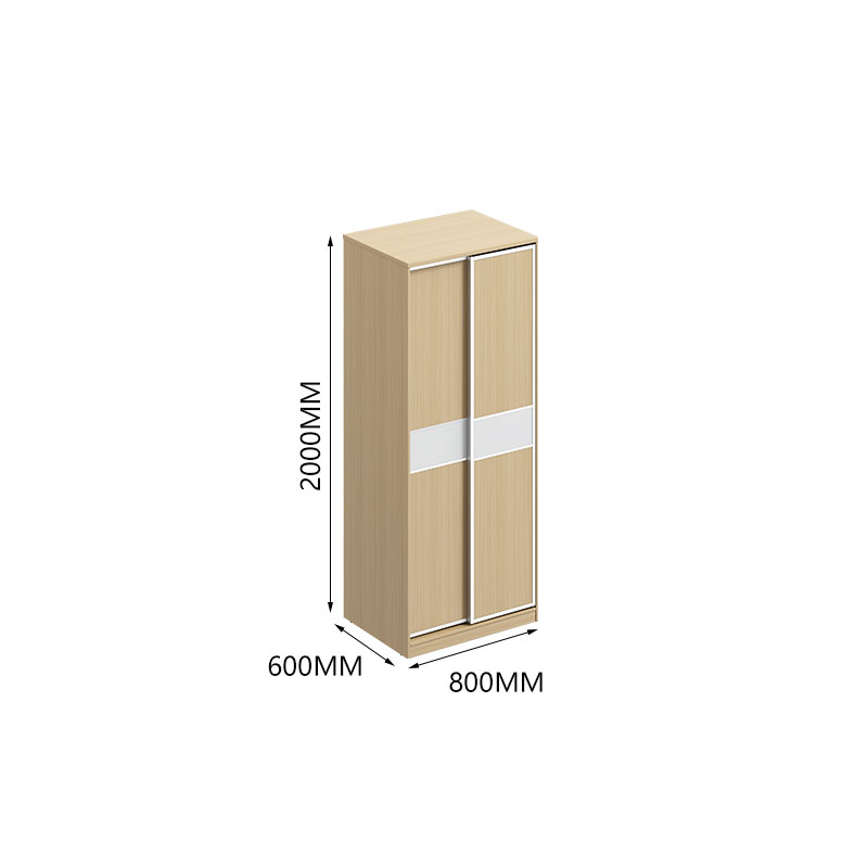 臻远ZY-GYJJ32 公寓套房家具 宿舍更衣柜推拉门双门衣柜高清大图