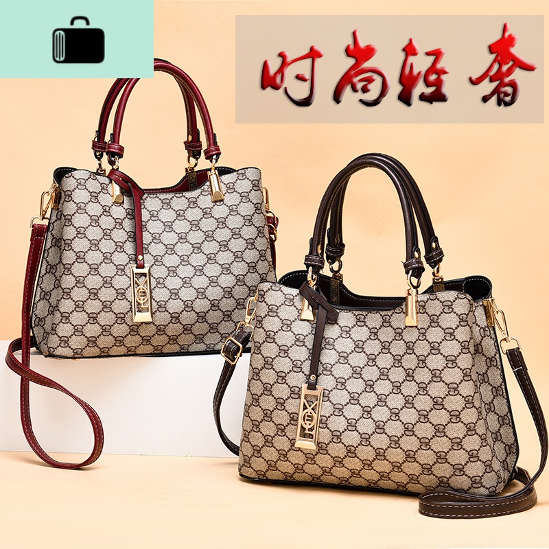 时尚手提大容量中年母亲节送妈妈包女包新款大气斜挎洋气百搭2020NEWLAKE高清大图