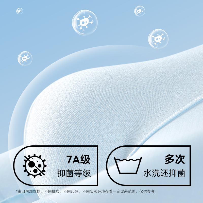 [3条装]猫人男士内裤冰丝男生四角裤无痕网孔7A抑菌裆透气平角男短裤衩高清大图