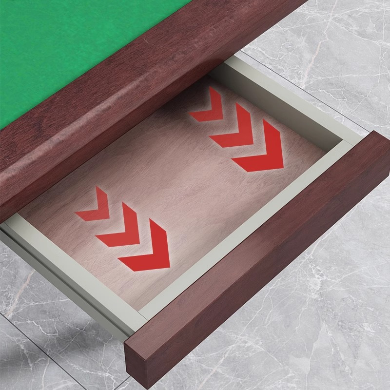 质凡折叠家用小型简易宿舍打牌桌子便携手搓棋牌桌 PVC棋盘款+灰色加厚烤漆腿