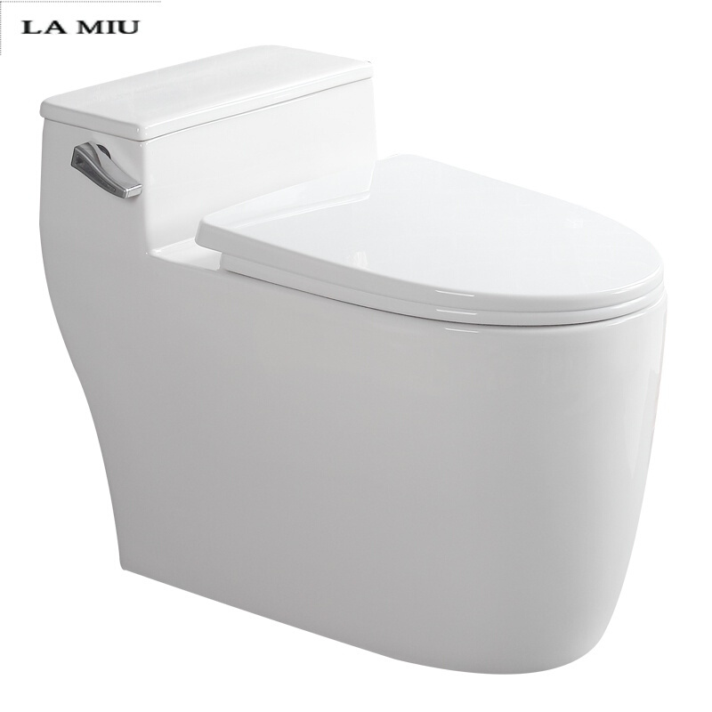 普通抽水马桶家用大口径虹吸式卫生间座侧按坐便器厕陶瓷防臭波迷娜BOMINA