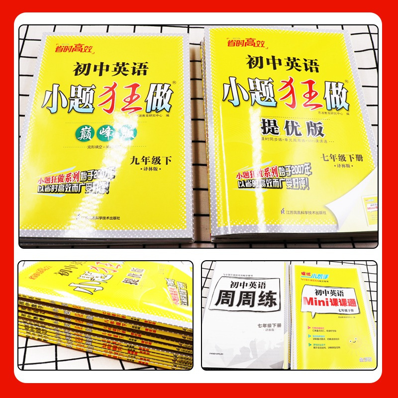 [提优版]语数英物 八年级 上册 江苏专用 八年级/初中二年级 [正版]2024新版初中数学小题狂做八年级上下册巅峰提优