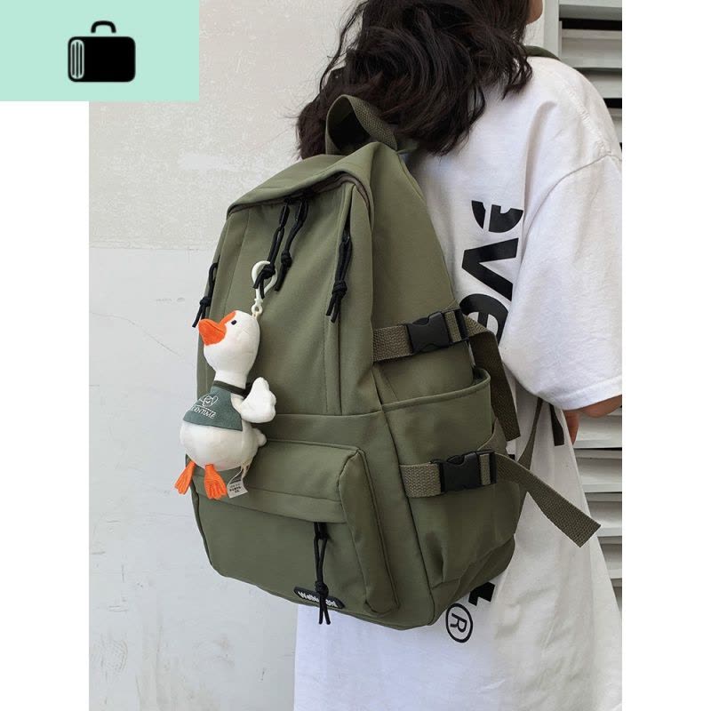 双肩包2020年新款百搭防水大容量背包男韩版高中学生初中生书包女NEW LAKE图片