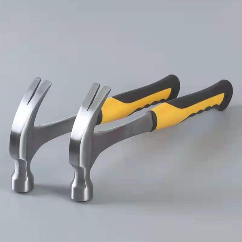 特钢羊角锤连体防滑羊角锤强磁特钢木工钉锤家庭装修羊角锤平顶连体