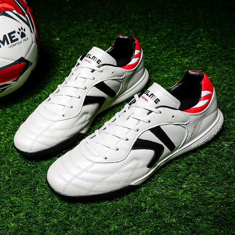 KELME/卡尔美足球鞋 男tf碎钉运动鞋 成人比赛训练小牛皮系带鞋
