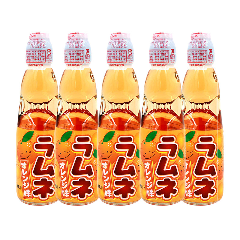 日本进口 哈达 波子汽水柑橘味碳酸饮料 200ml*5瓶