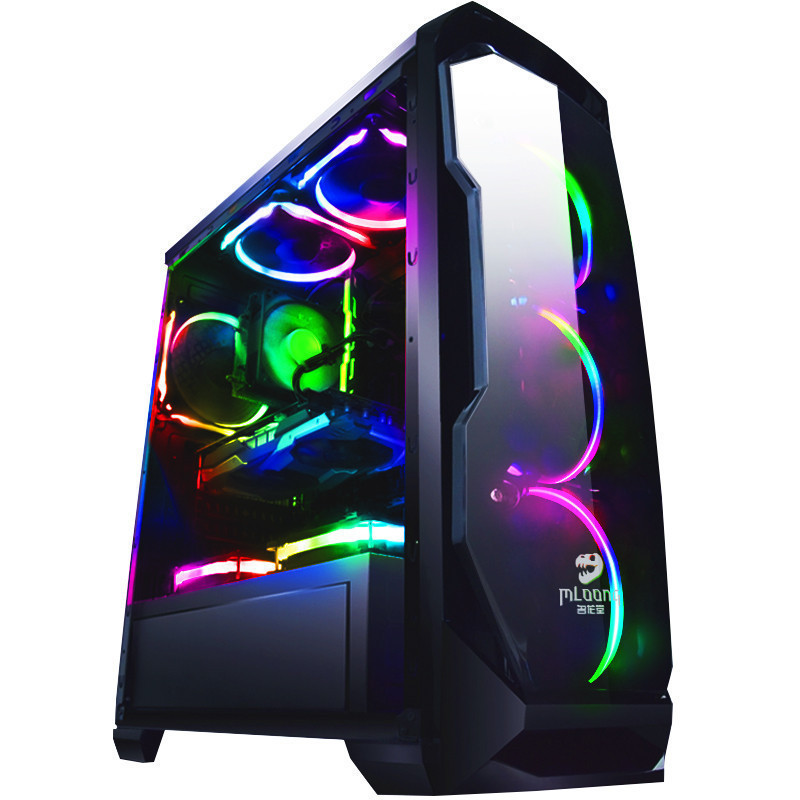 名龙堂(MLOONG)甲龙C4T台式吃鸡游戏电脑主机DIY组装机(六核i5 8400 8GB 240GB GTX1060 6G独显)