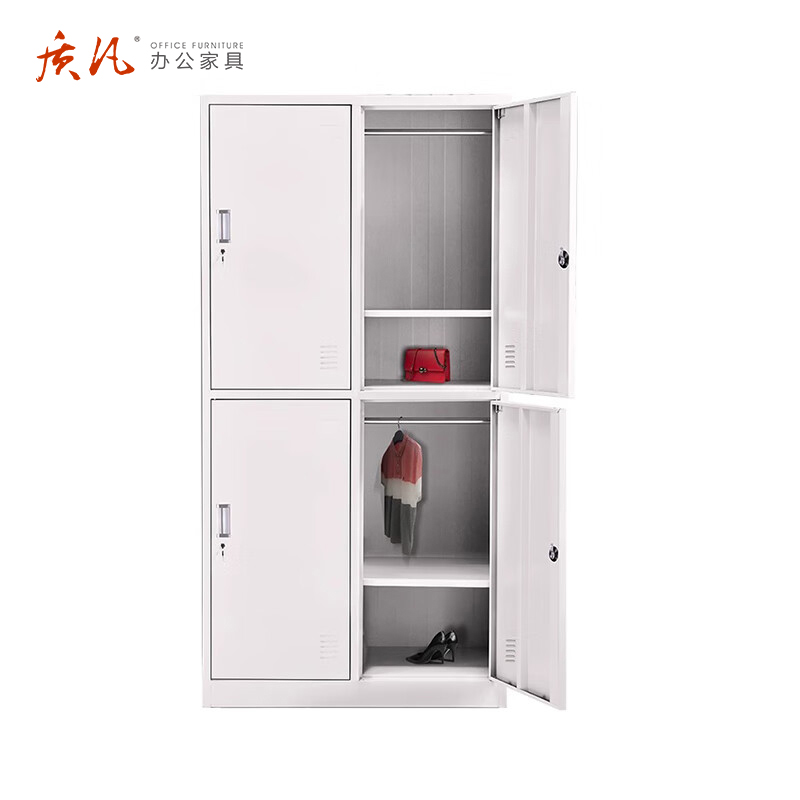 质凡钢制四门更衣柜储物柜/ZF-GYG010/850*420*1800高清大图