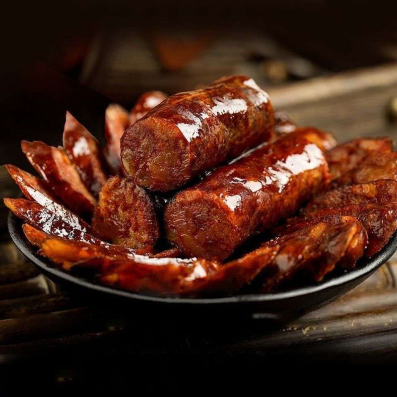 四川麻辣香肠烟熏川味腊肠500g农家特产手工风干腊味广味香烤肠