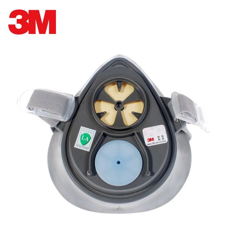 3M 3200自吸过滤式防毒面罩防粉尘面具半面罩防护主体高清大图