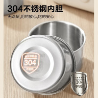 苏泊尔(SUPOR)电热饭盒 2L容量 可煮饭加热饭盒插电保温饭盒304不锈钢内胆 双层电热饭盒 DH02FD815
