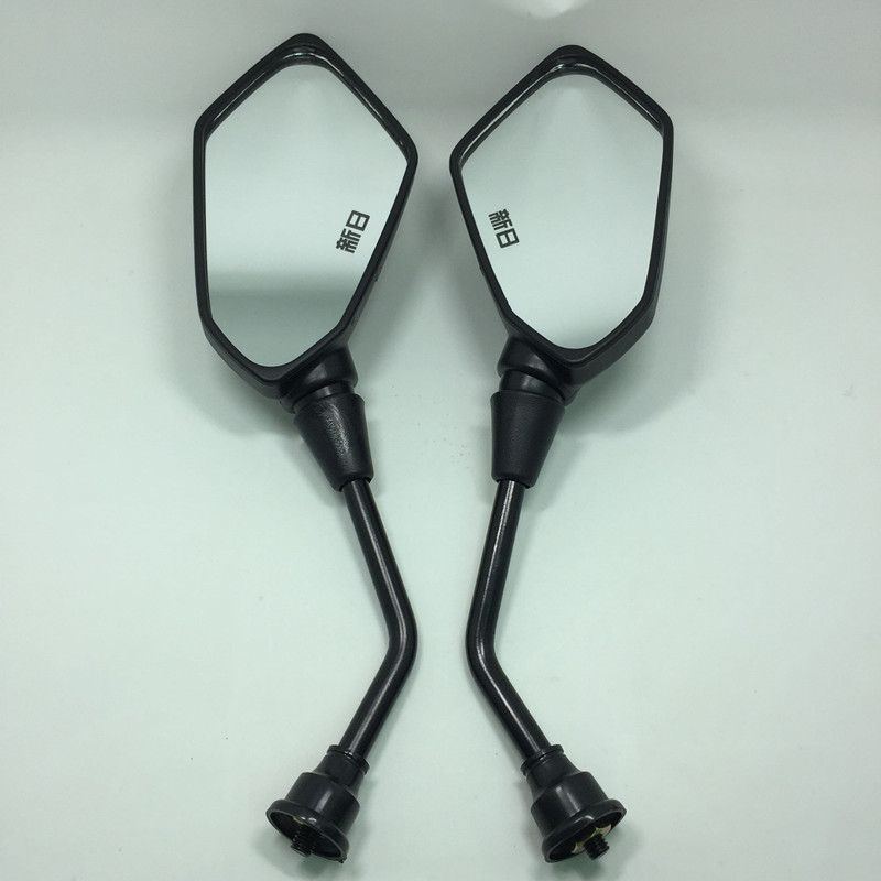 敬平通用8mm新日猎鹰电动车后视镜黑豹踏板车反光镜新日锋刃镜改装车
