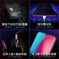 vivo Z3 6+128GB 星夜黑 骁龙710 4G全网通双卡双待 水滴屏全面屏手机