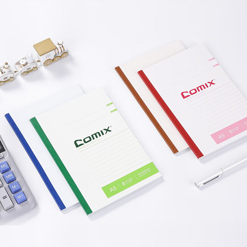 齐心(COMIX) C4504 A5 50张 无线装订本 12.00 本/包 (计价单位:包) 黄绿蓝红高清大图
