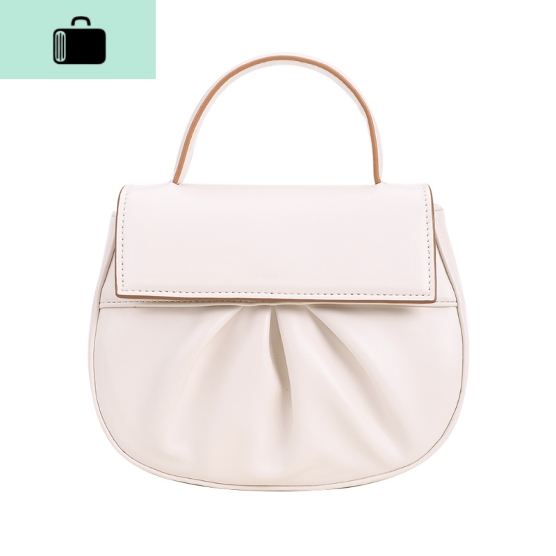 BAG法式小众褶皱软皮马鞍包云朵包包2020新款潮斜挎小圆包女NEWLAKE高清大图