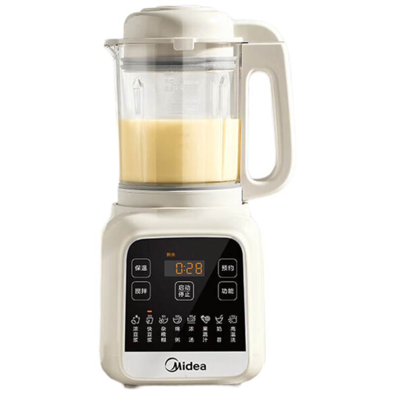美的破壁机强力搅拌多功能五谷米糊豆浆机辅食榨汁定时设计家用破壁机 MJ-PB50G2-001