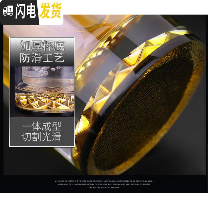 三维工匠双层茶杯茶水分离便携加厚透明杯子男女士玻璃杯水晶杯_478_950高清大图