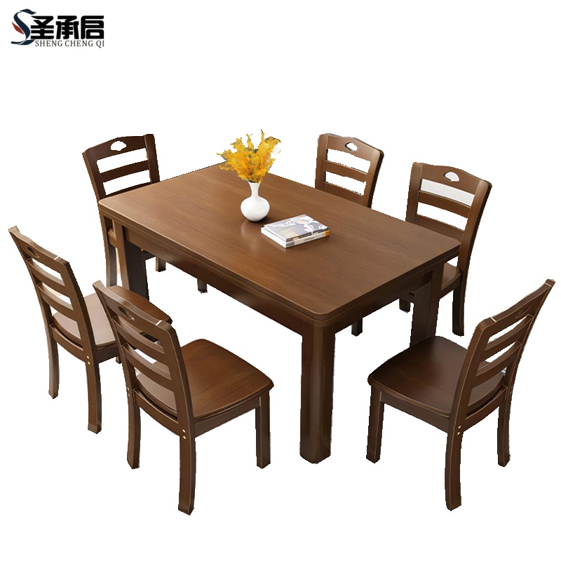 圣承启加厚餐桌单桌1m张高清大图