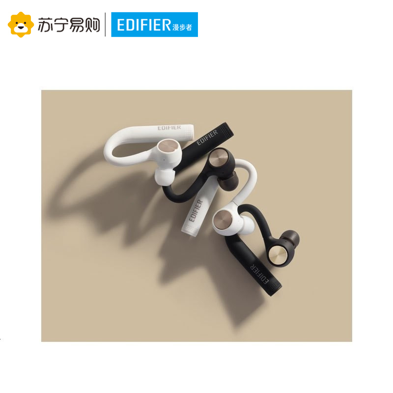 Edifier/漫步者 TWS7真无线耳机蓝牙入耳式迷你运动跑步防水通话 黑色