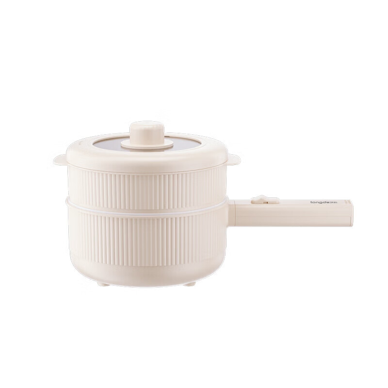 龙的(longde) 1.6L电煮锅家用多功能双层小电锅宿舍办公室蒸锅泡面锅上蒸下煮 LD-ZG1671