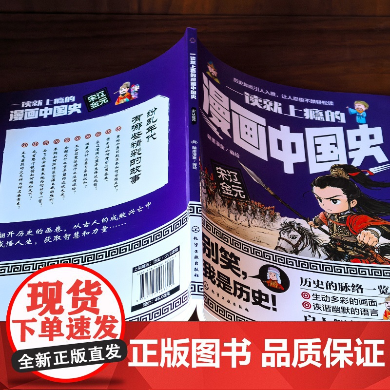 一读就上瘾的漫画中国史 宋辽金元 漫画历史故事 轻松读懂中国历史 培养大语文素养 6-12小学生课外阅读 青少年中国历史高清大图