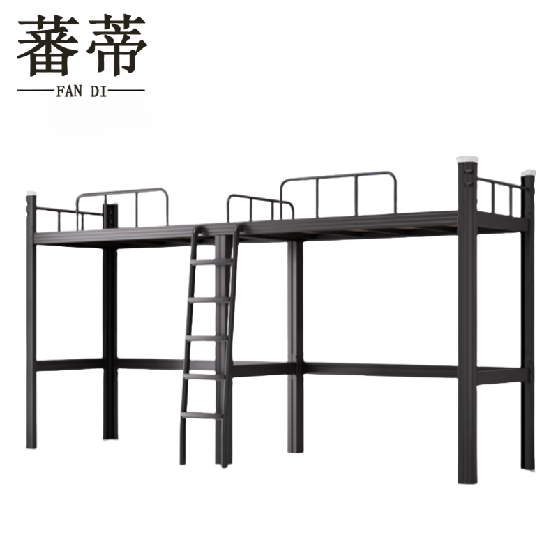 蕃蒂钢制床100cm组高清大图
