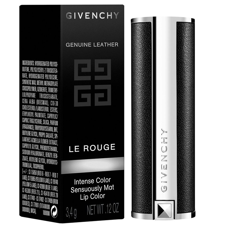 纪梵希(Givenchy)高定禁忌小羊皮N306口红 斩男番茄红高清大图