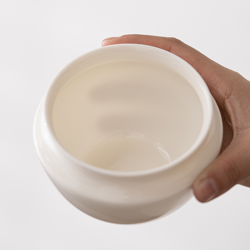 佳德美羊脂玉茶洗建水茶具配件茶渣缸杯洗禅意多功能茶道配件