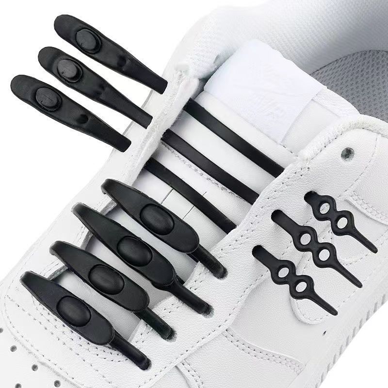 鞋带扣懒人松紧免系免绑成人儿童硅胶弹力彩色绳扣固定器锁紧扣布带