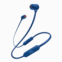 JBL T110BT 无线蓝牙耳机入耳式 立体声运动游戏手机耳机 通话重低音苹果安卓通用线控带麦K歌 蓝色