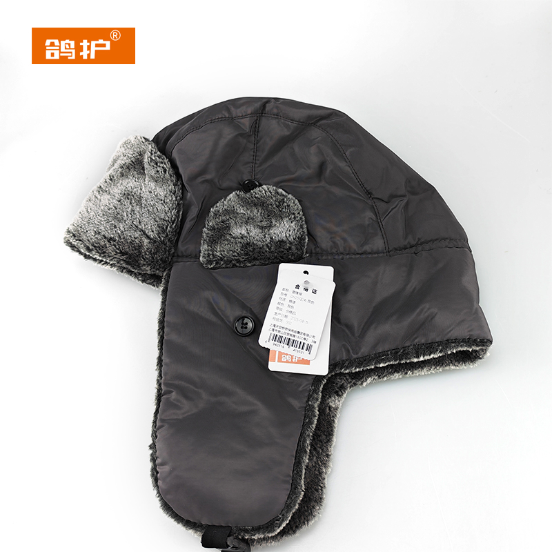 鸽护 雷锋帽 GH25QDK-灰色 顶高清大图