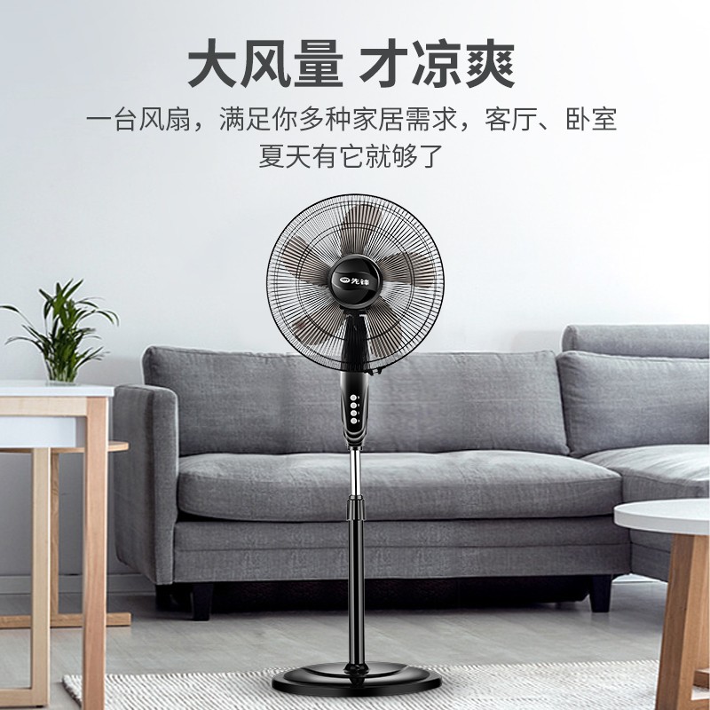 9叶一机三用遥控款DLD-D15Pro 先锋(SINGFUN)电风扇/家用落地扇/大风力电扇/DLD-D15叶机械摇头风高清大图