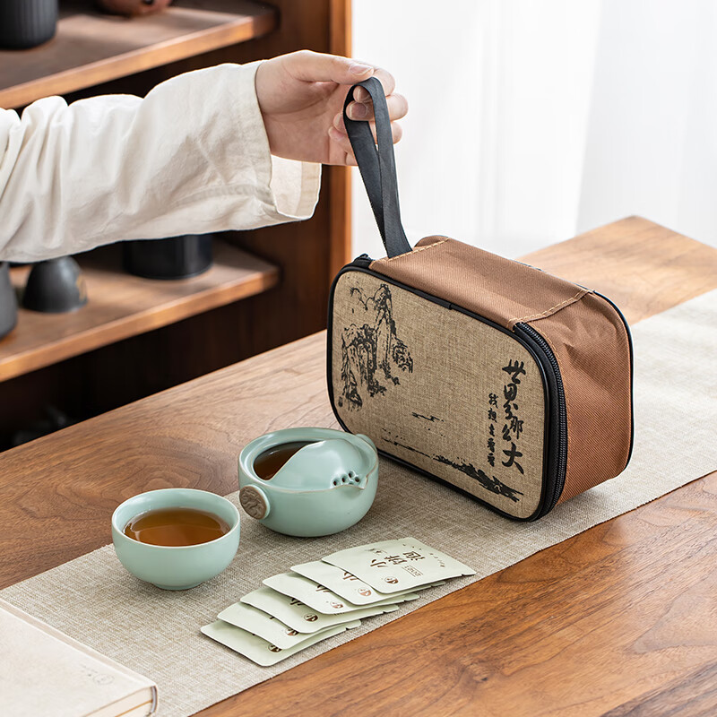 金镶玉 T&T釉影星辰旅行茶具套装高清大图