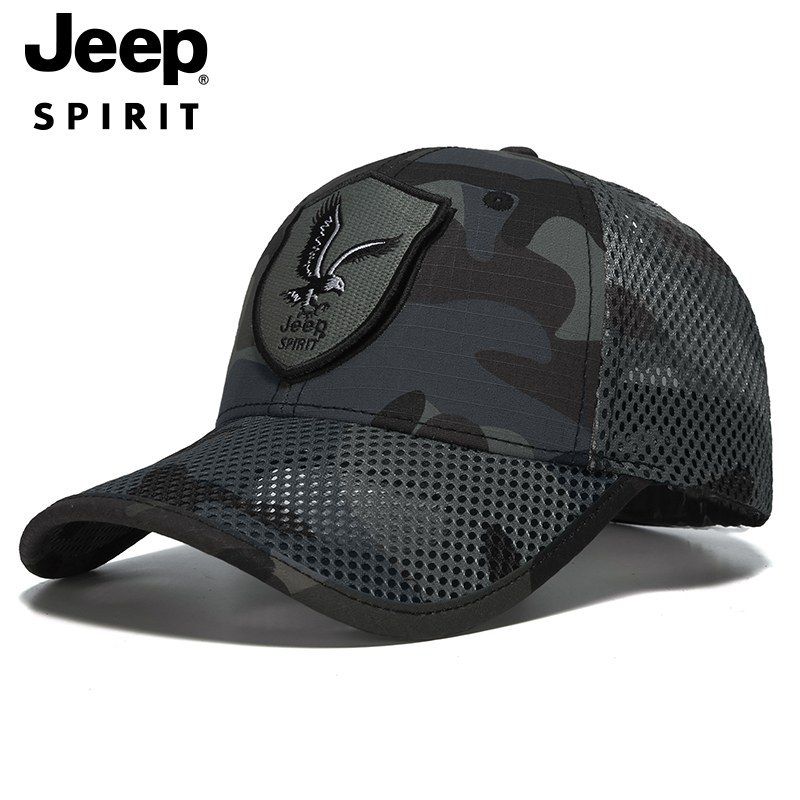 JEEP SPIRIT吉普2024新款棒球帽男士遮阳帽迷彩帽子男