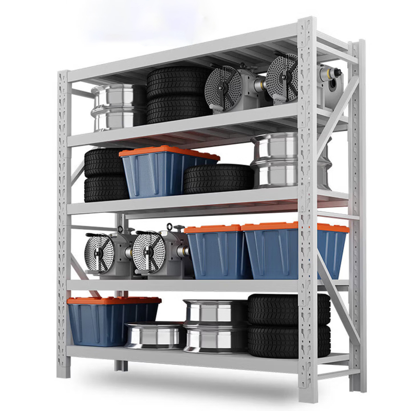 500KG白色五层加厚仓储货架仓库房置物架家用储物架150*60*200cm