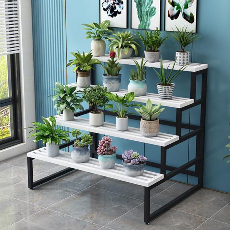 时光铁艺花架花店花架阳台卧室客厅花架室内阶梯置物架落地多层楼梯式