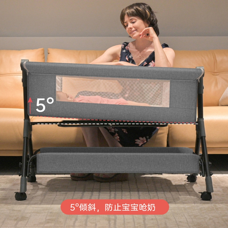 阿斯卡利ascari婴儿床儿小床拼接大床摇篮床宝宝床睡篮可移动折叠便携