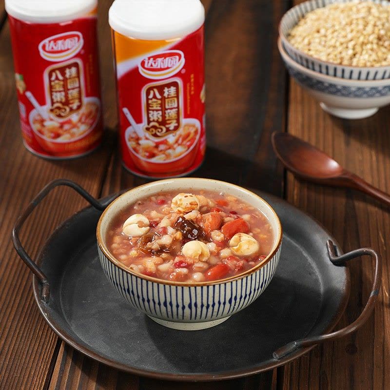 达利园 桂圆莲子八宝粥360g*12 罐 方便速食早餐粥杂粮粥 礼盒整箱装(新老包装随机发货)图片