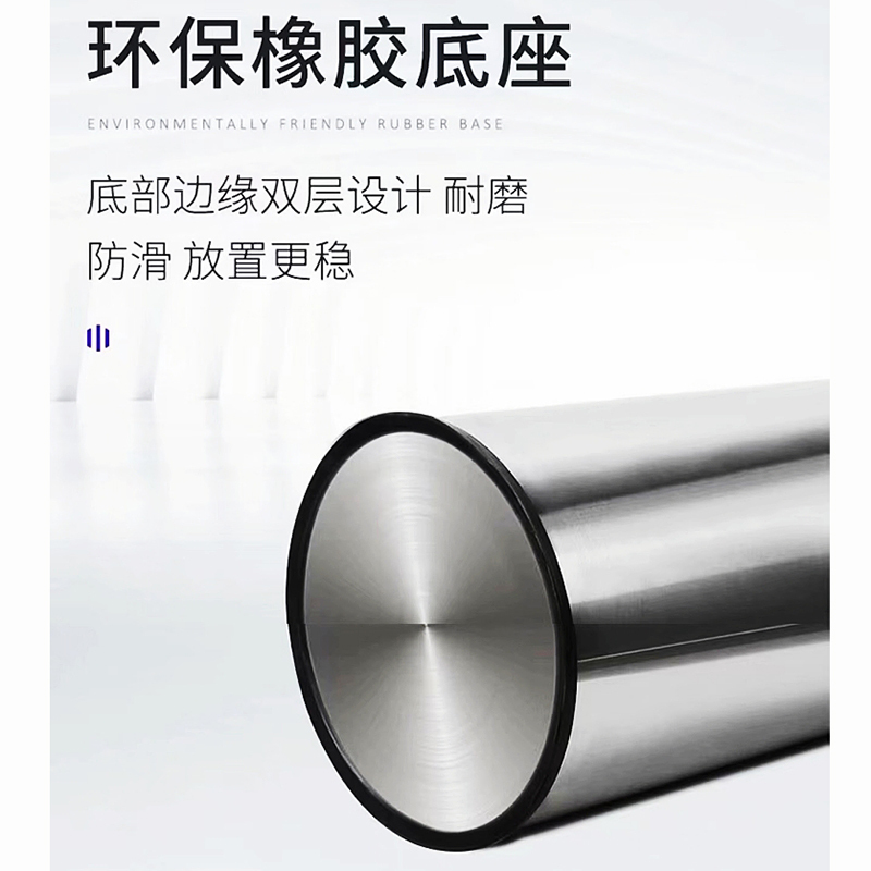 鑫金虎不锈钢垃圾桶小号直投 250*250*610mm高清大图