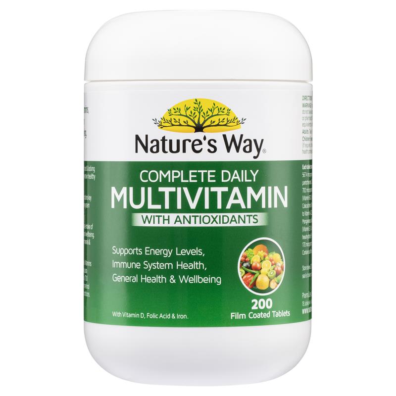 Nature’s Way 佳思敏 Multivitamin 每日成人多重复合维生素 200粒 澳洲进口