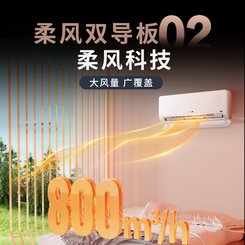 海尔出品统帅空调 超省电Air 大1.5匹一级能效挂式空调冷暖双排铜管蒸发器 KFR-35GW/LTB1-1高清大图