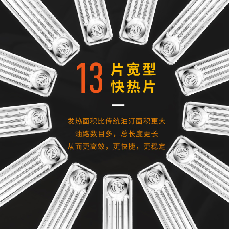 艾美特(Airmate) 油汀 取暖器 HU1332-W 家用节能省电 13片恒温 2200W 全屋升温 浴室办公室电暖
