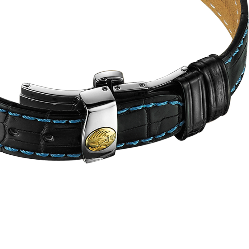 艾米龙emilechouriet手表明珠系列黑色皮带机械女表063883l6j222