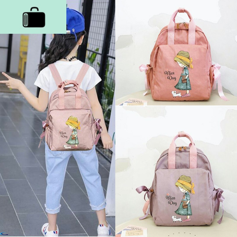 女童双肩包时尚儿童春游轻便背包女可爱小学生小女孩轻便户外旅游NEW LAKE