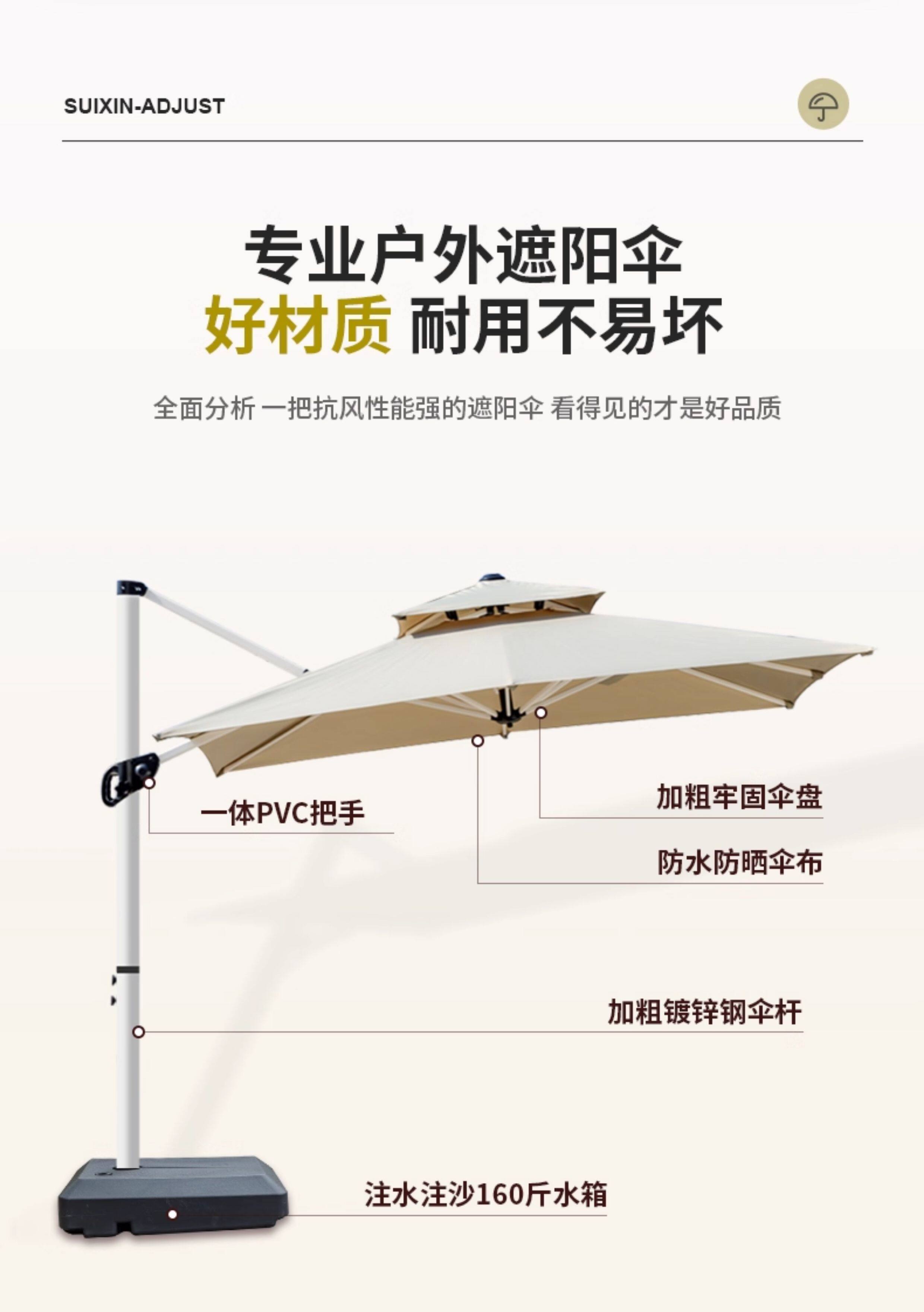 鑫睿辉 户外遮阳伞 2.5m 个高清大图