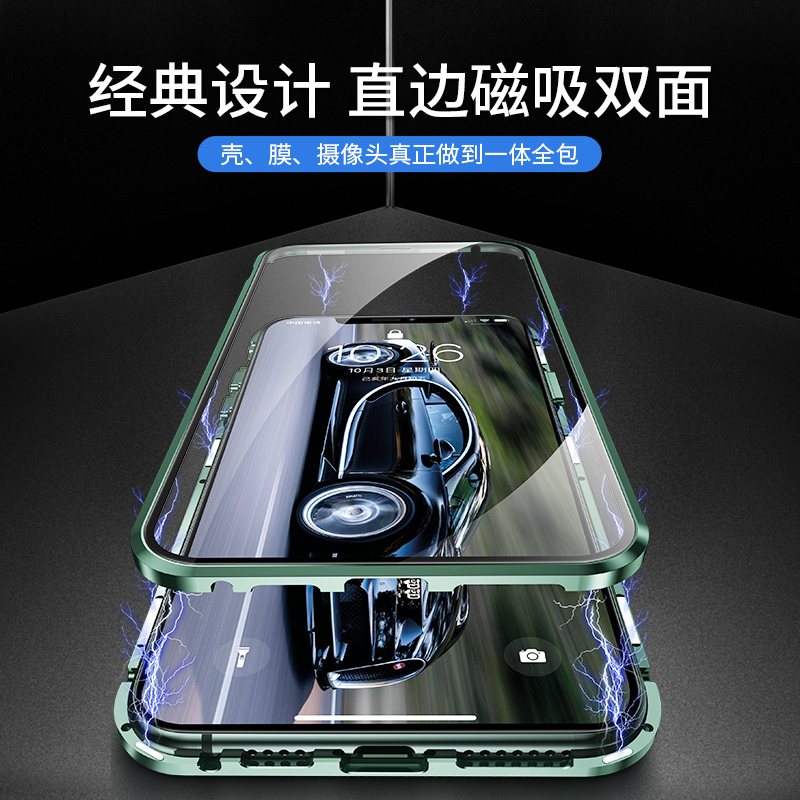 [型号可选]圣幻 iphone13/12promax/mini手机壳11pro自带镜头圈苹果11双面玻璃全包防摔潮牌透明高清大图